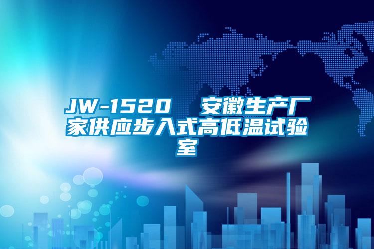 JW-1520  安徽生產廠家供應步入式高低溫試驗室