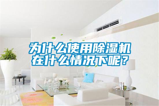 為什么使用除濕機在什么情況下呢？