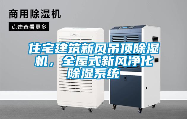住宅建筑新風吊頂除濕機，全屋式新風凈化除濕系統