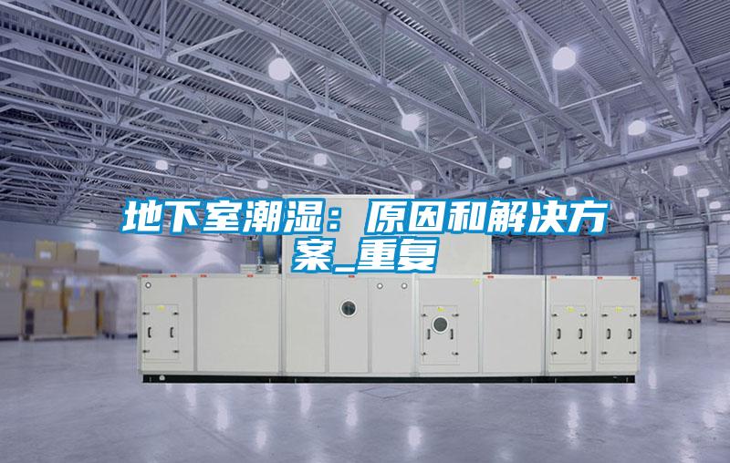 地下室潮濕：原因和解決方案_重復