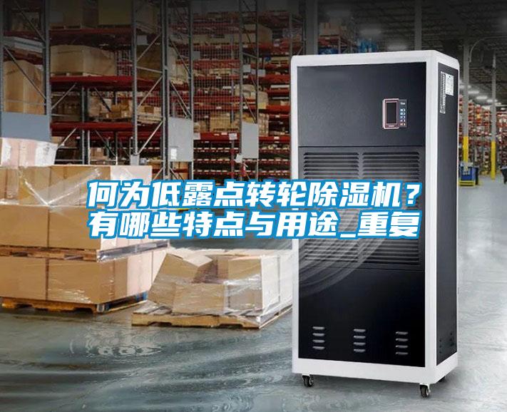 何為低露點轉輪除濕機？有哪些特點與用途_重復