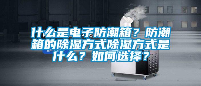 什么是電子防潮箱？防潮箱的除濕方式除濕方式是什么？如何選擇？