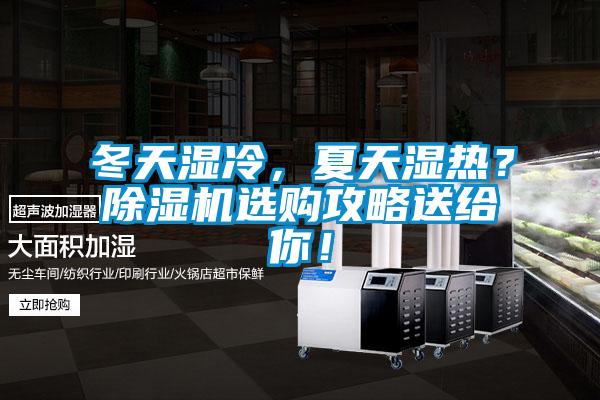 冬天濕冷，夏天濕熱？除濕機選購攻略送給你！