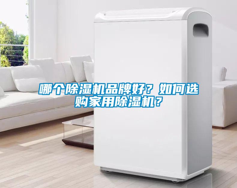哪個除濕機品牌好？如何選購家用除濕機？