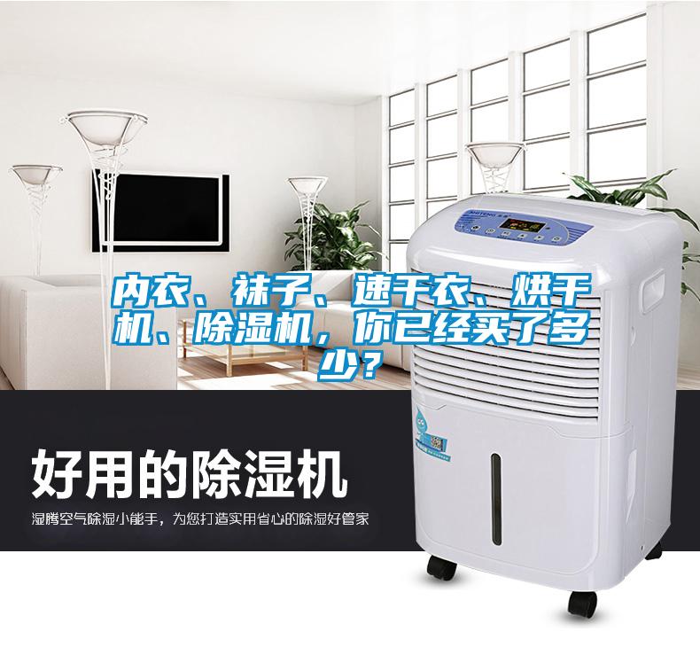 內衣、襪子、速干衣、烘干機、除濕機，你已經買了多少？