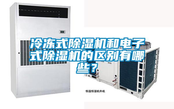 冷凍式除濕機和電子式除濕機的區別有哪些？