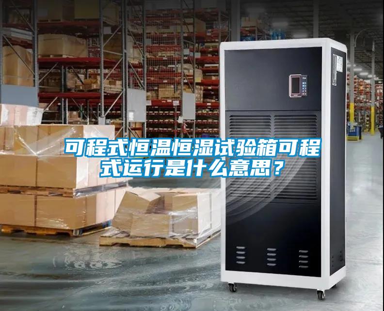 可程式恒溫恒濕試驗箱可程式運行是什么意思？