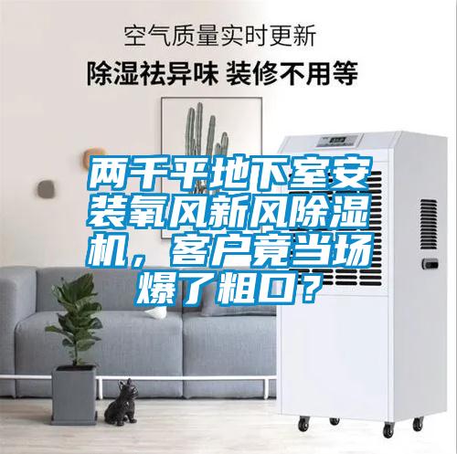 兩千平地下室安裝氧風新風除濕機，客戶竟當場爆了粗口？