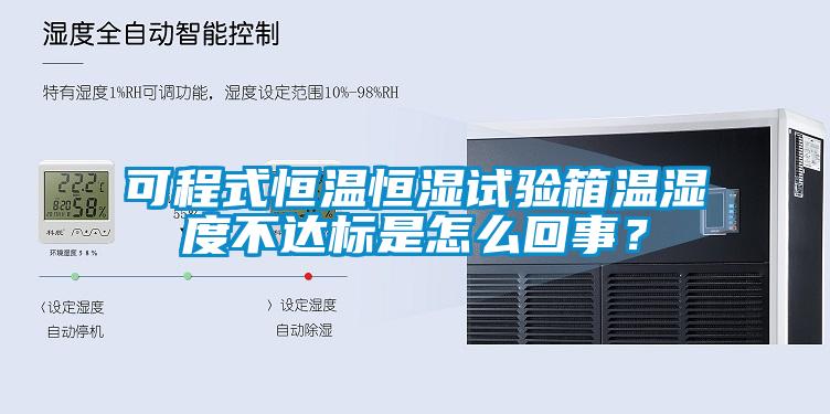 可程式恒溫恒濕試驗箱溫濕度不達標是怎么回事？