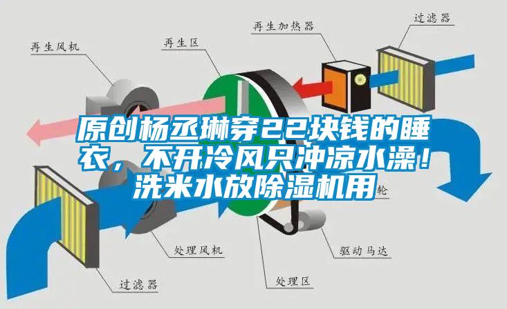 原創楊丞琳穿22塊錢的睡衣，不開冷風只沖涼水澡！洗米水放除濕機用