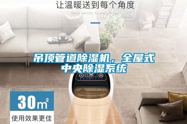 吊頂管道除濕機，全屋式中央除濕系統