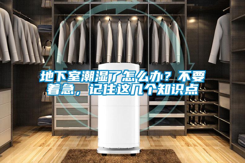 地下室潮濕了怎么辦？不要著急，記住這幾個知識點
