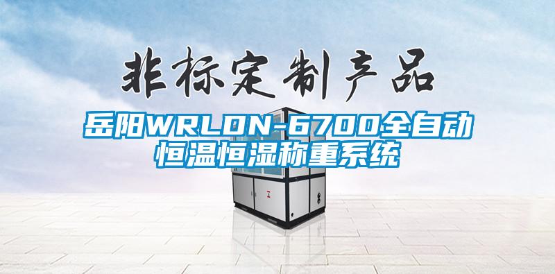 岳陽WRLDN-6700全自動恒溫恒濕稱重系統