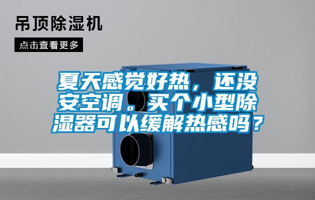 夏天感覺好熱，還沒安空調。買個小型除濕器可以緩解熱感嗎？