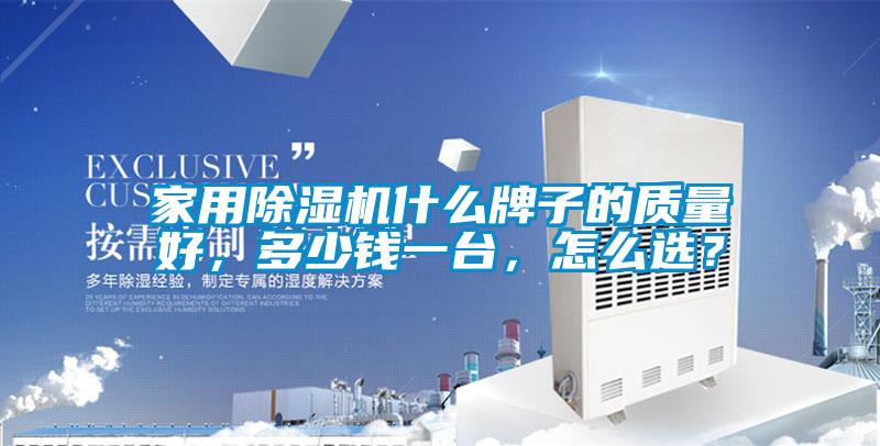 家用除濕機什么牌子的質量好，多少錢一臺，怎么選？