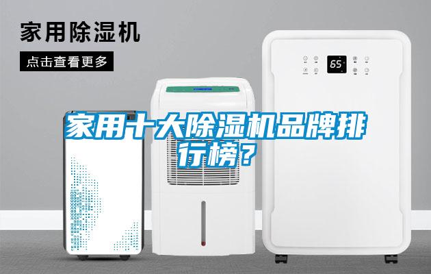 家用十大除濕機品牌排行榜？