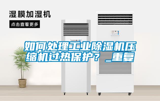 如何處理工業除濕機壓縮機過熱保護？_重復
