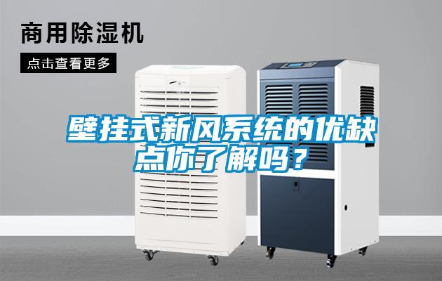 壁掛式新風系統的優缺點你了解嗎？