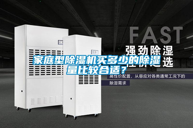 家庭型除濕機買多少的除濕量比較合適？
