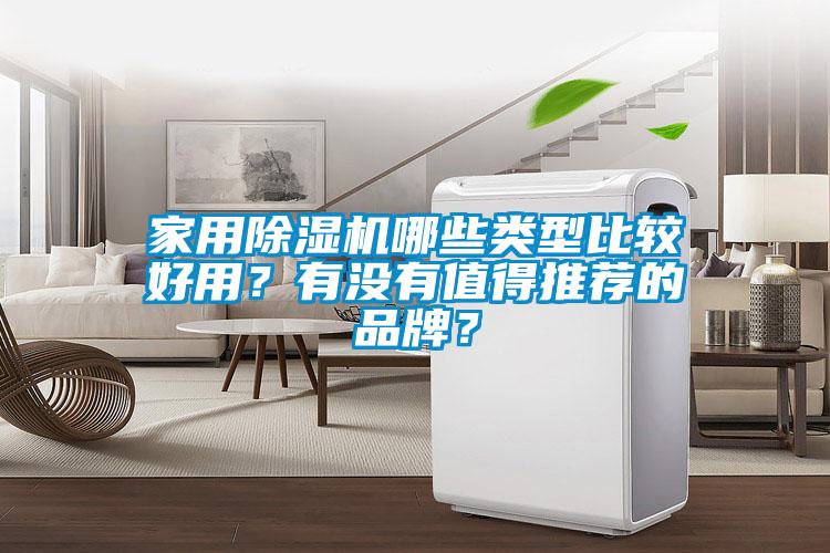 家用除濕機哪些類型比較好用？有沒有值得推薦的品牌？