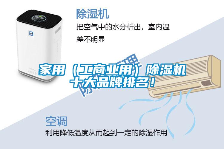 家用（工商業用）除濕機十大品牌排名！