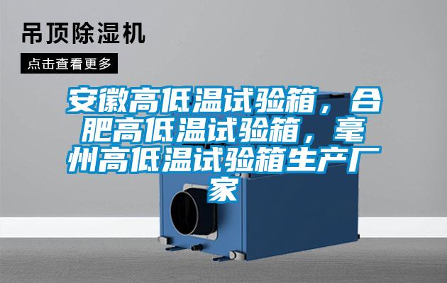 安徽高低溫試驗箱，合肥高低溫試驗箱，毫州高低溫試驗箱生產廠家