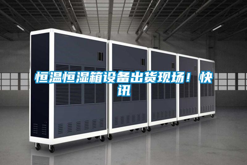 恒溫恒濕箱設備出貨現場！快訊