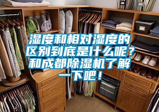 濕度和相對濕度的區別到底是什么呢？和成都除濕機了解一下吧！