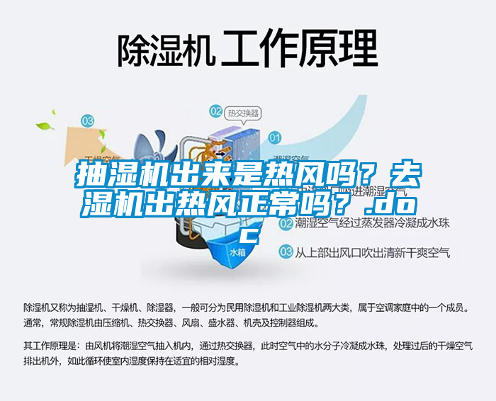抽濕機出來是熱風嗎？去濕機出熱風正常嗎？.doc