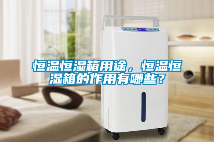恒溫恒濕箱用途，恒溫恒濕箱的作用有哪些？