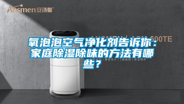 氧泡泡空氣凈化劑告訴你：家庭除濕除味的方法有哪些？