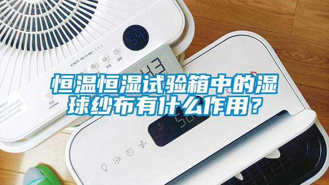 恒溫恒濕試驗箱中的濕球紗布有什么作用？