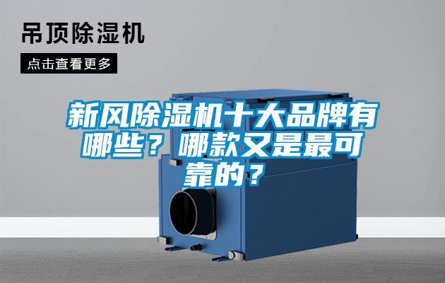 新風除濕機十大品牌有哪些？哪款又是最可靠的？