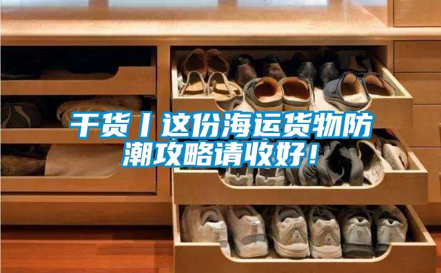 干貨丨這份海運貨物防潮攻略請收好！