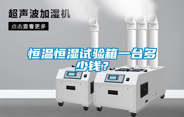 恒溫恒濕試驗箱一臺多少錢？
