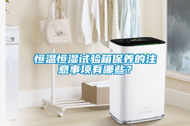 恒溫恒濕試驗箱保養的注意事項有哪些？