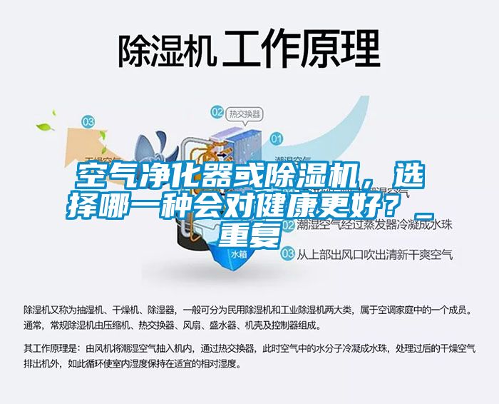 空氣凈化器或除濕機，選擇哪一種會對健康更好？_重復