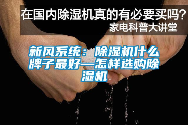 新風系統：除濕機什么牌子最好—怎樣選購除濕機