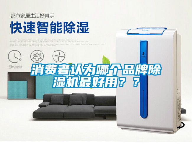 消費者認為哪個品牌除濕機最好用？？