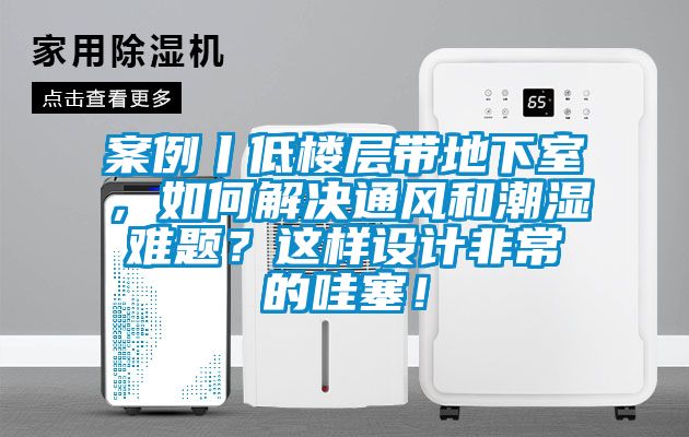 案例丨低樓層帶地下室，如何解決通風和潮濕難題？這樣設計非常的哇塞！