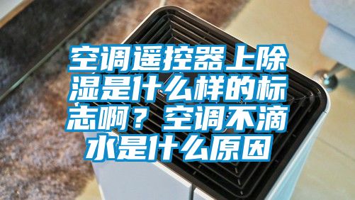 空調遙控器上除濕是什么樣的標志??？空調不滴水是什么原因