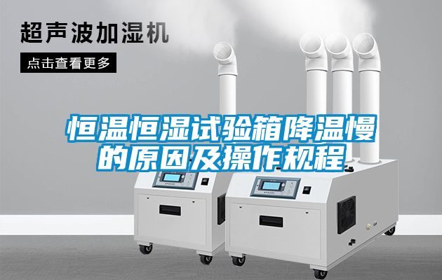 恒溫恒濕試驗箱降溫慢的原因及操作規程