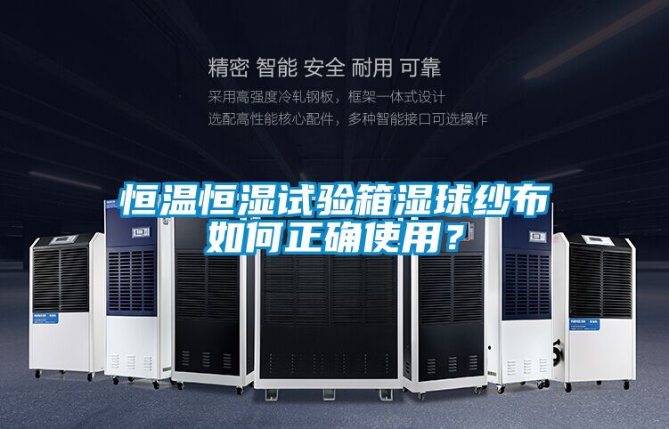 恒溫恒濕試驗箱濕球紗布如何正確使用？