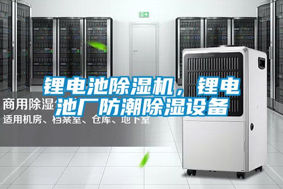 鋰電池除濕機，鋰電池廠防潮除濕設備