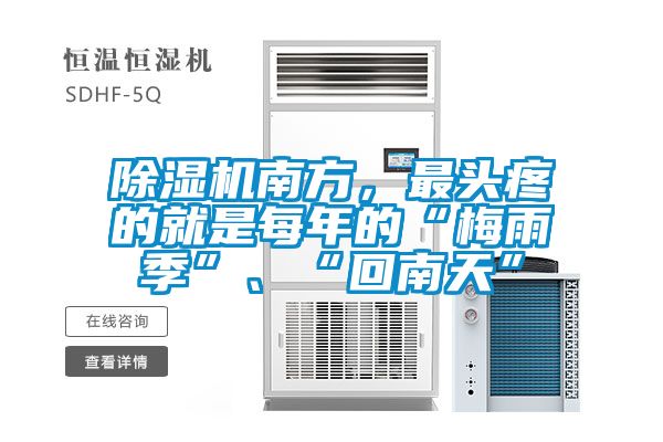 除濕機南方，最頭疼的就是每年的“梅雨季”、“回南天”