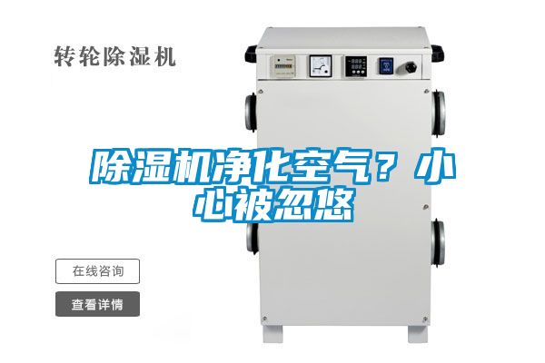除濕機凈化空氣？小心被忽悠