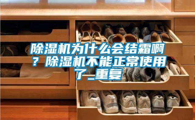 除濕機為什么會結霜??？除濕機不能正常使用了_重復