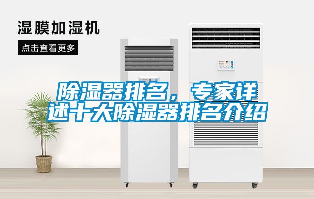 除濕器排名，專家詳述十大除濕器排名介紹