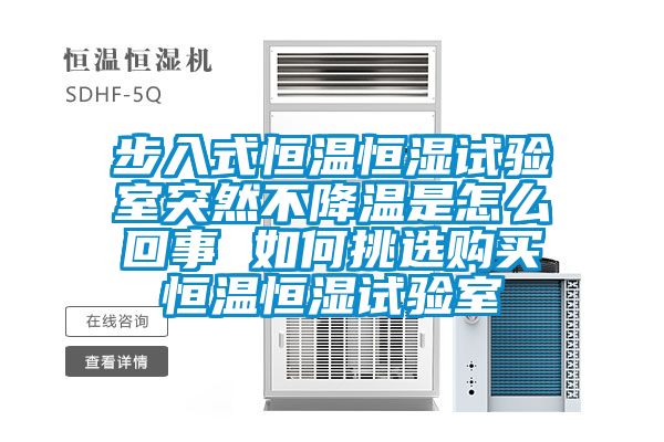 步入式恒溫恒濕試驗室突然不降溫是怎么回事 如何挑選購買恒溫恒濕試驗室