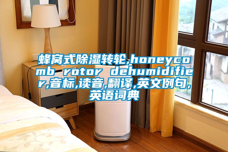 蜂窩式除濕轉輪,honeycomb rotor dehumidifier,音標,讀音,翻譯,英文例句,英語詞典
